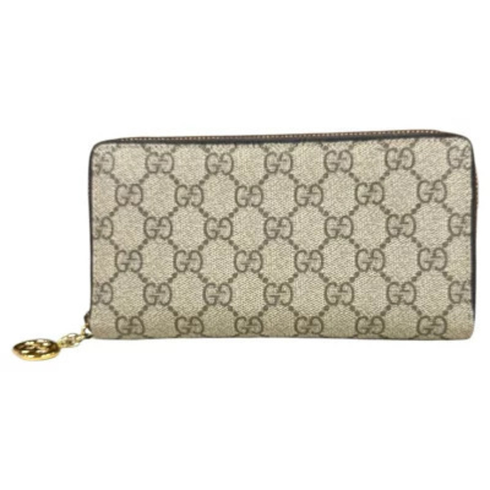 Gucci Interlocking G Long Wallet GG Supreme Canvas